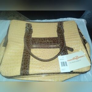 Samantha Brown Tan and Brown Women's Bag